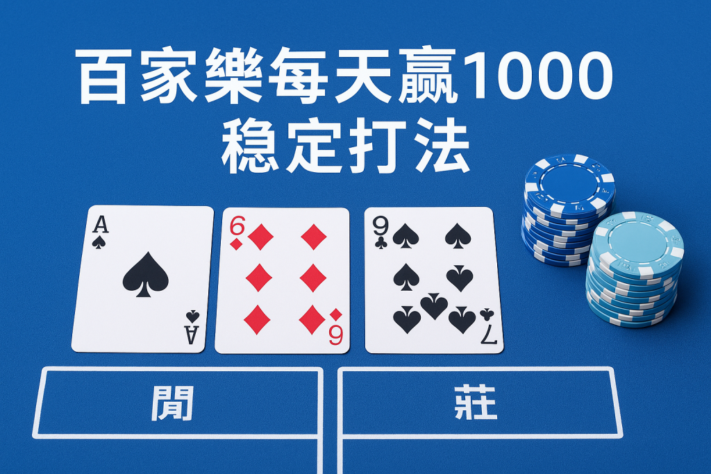 百家樂每天贏1000 攻略封面圖