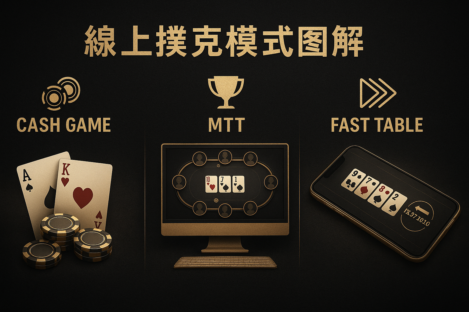 線上撲克玩法圖解