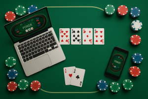 線上賭博撲克示意圖