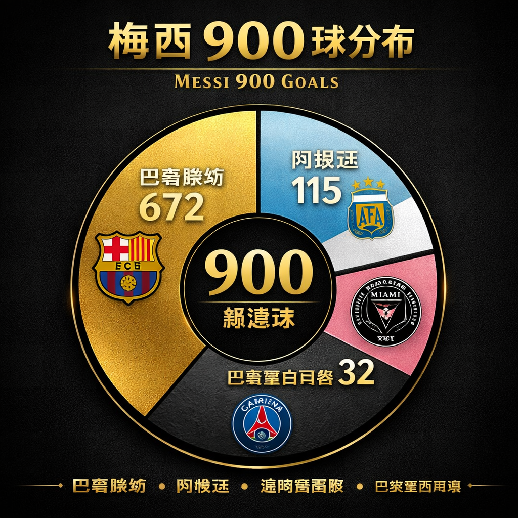 梅西900球分布